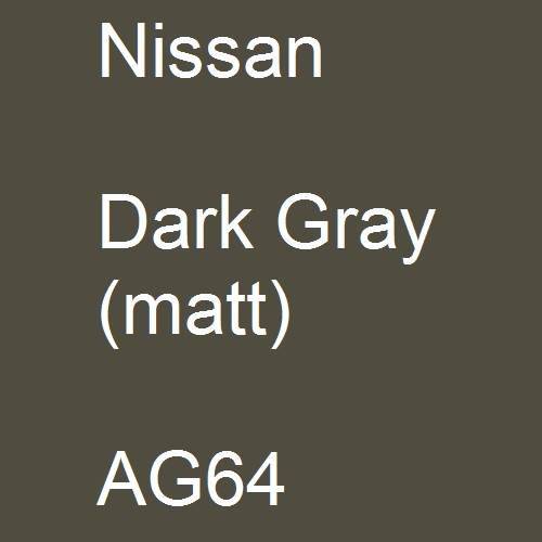 Nissan, Dark Gray (matt), AG64.